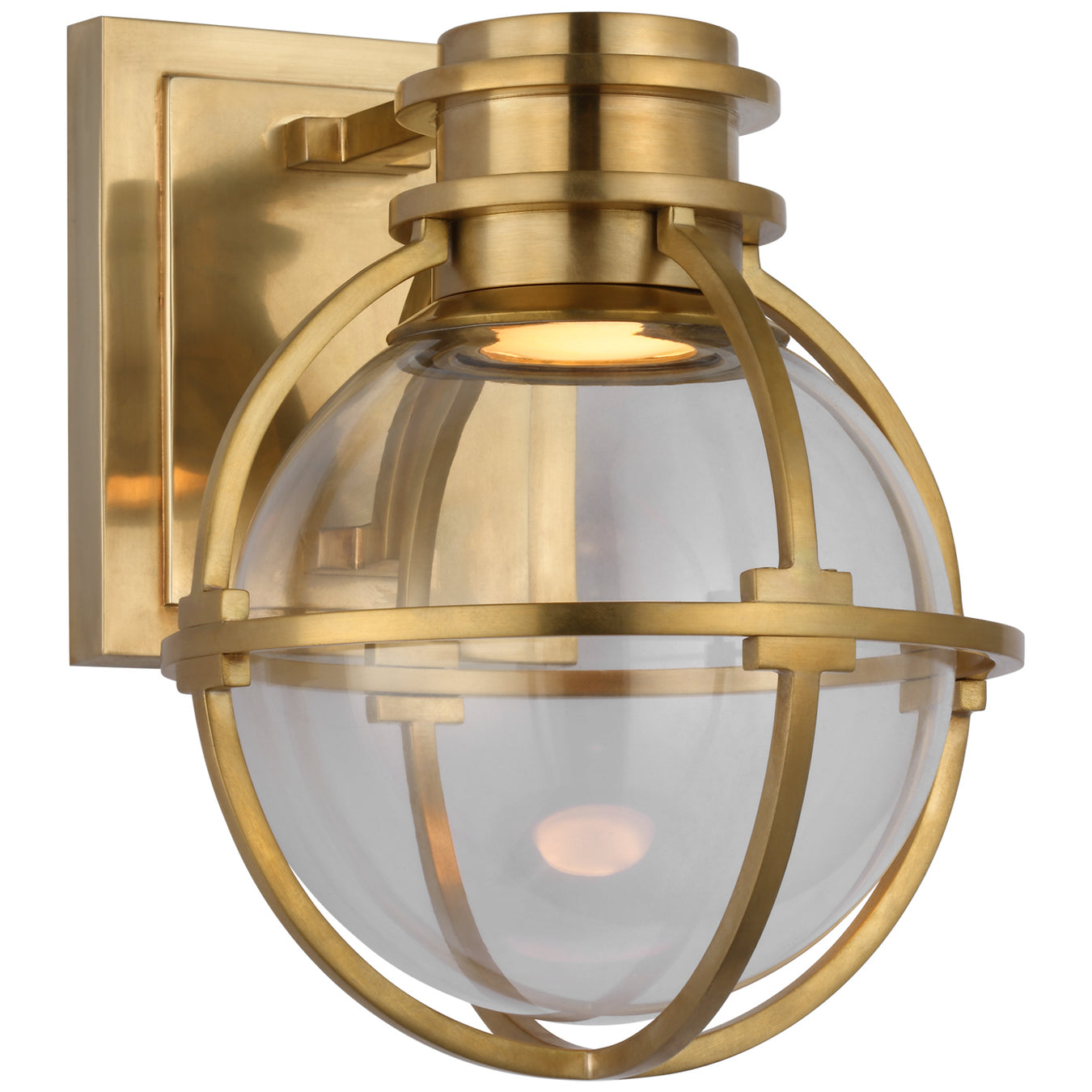 Gracie LED Wall Sconce in Antique-Burnished Brass