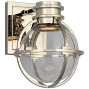 Gracie Single Bath Sconce in Polished Nickel