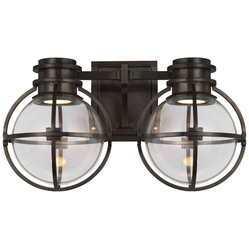 Gracie Double 2-Light Bath Vanity Light in Bronze
