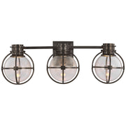 Gracie Triple 3-Light Bath Vanity Light in Bronze