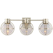 Gracie Triple 3-Light Bath Vanity Light in Polished Nickel