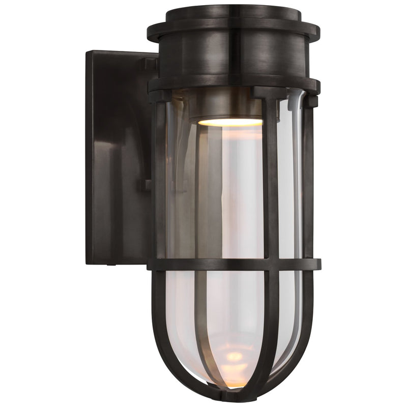 Gracie Tall Bracketed Bath Sconce in Bronze
