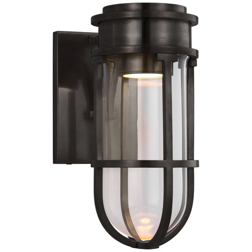 Gracie Tall Bracketed Bath Sconce in Bronze
