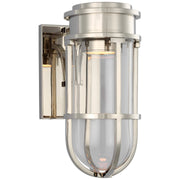 Gracie Tall Bracketed Bath Sconce in Polished Nickel