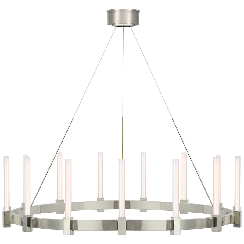Mafra LED Chandelier in Polished Nickel