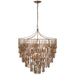 Vacarro LED Chandelier in Antique Bronze Leaf