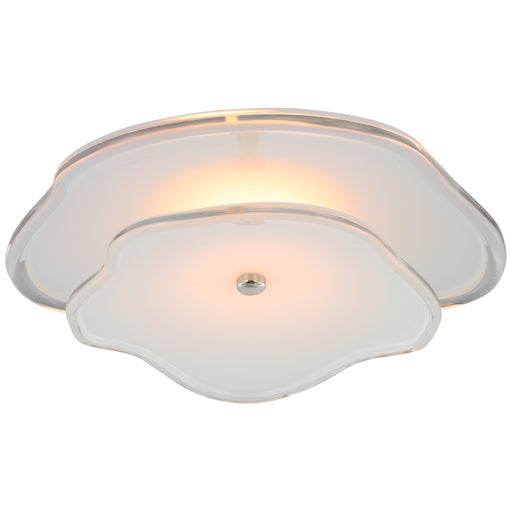 Leighton LED Flush Mount in Polished Nickel