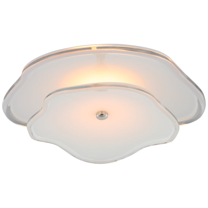Leighton LED Flush Mount in Polished Nickel