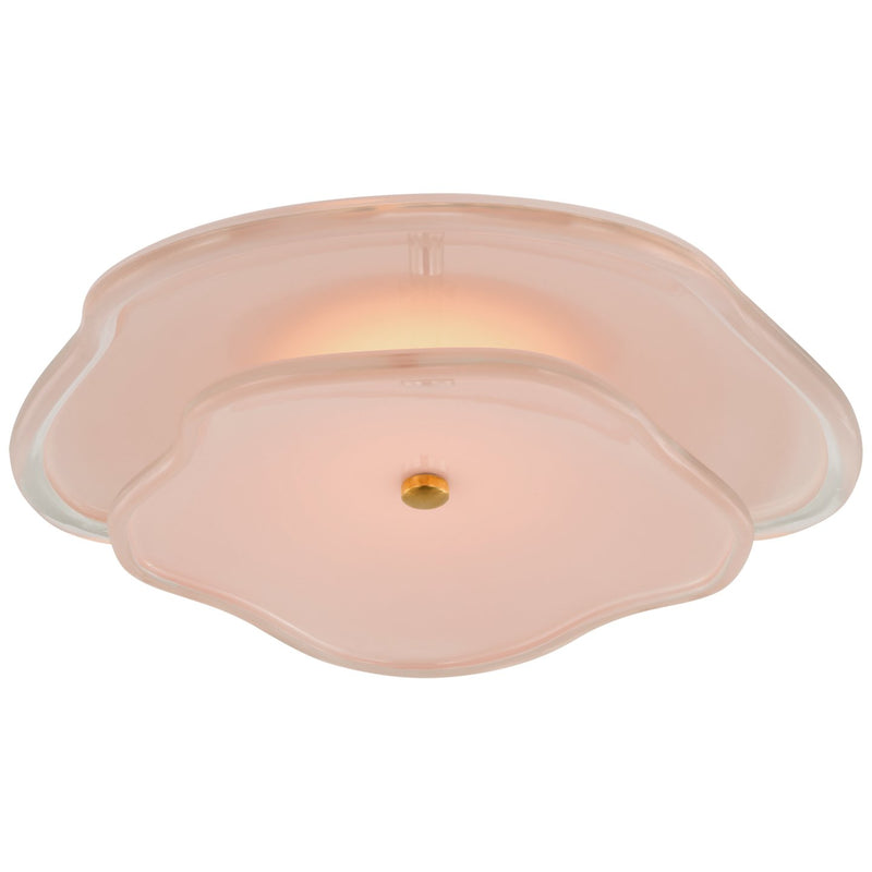Leighton 14" Layered Flush Mount in Soft Brass