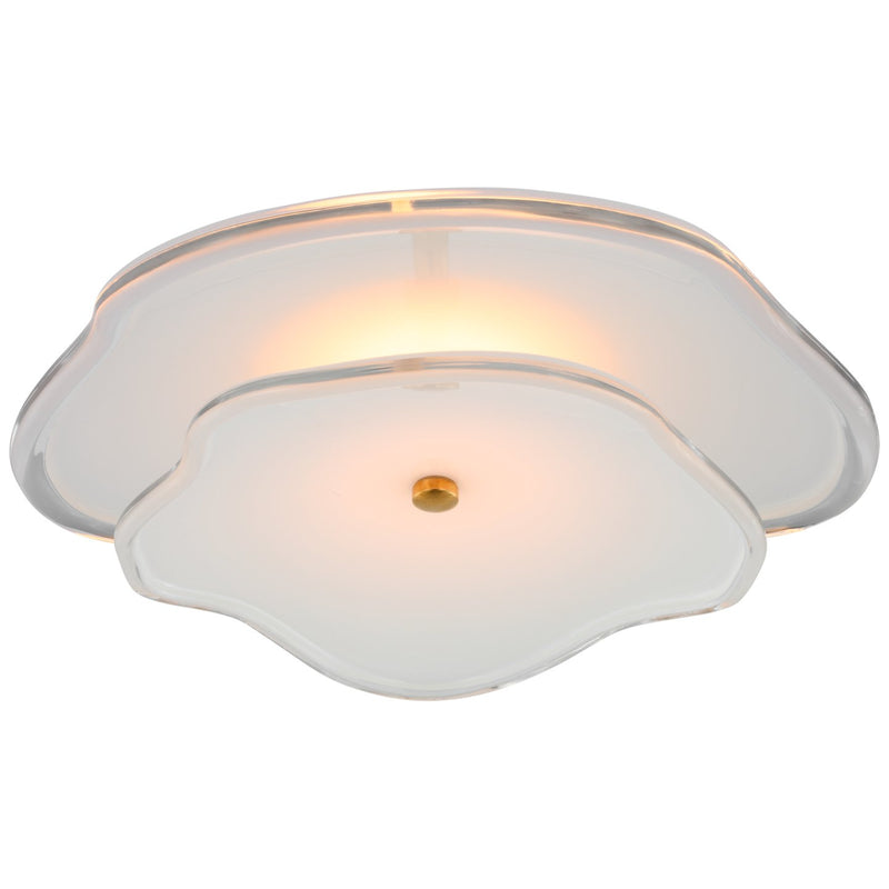 Leighton 14" Layered Flush Mount in Soft Brass