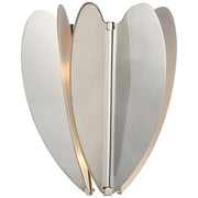 Danes Small 2-Light Wall Sconce in Polished Nickel