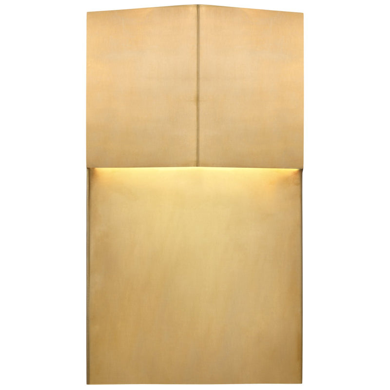 Rega 12" Wide Outdoor Wall Sconce in Antique-Burnished Brass