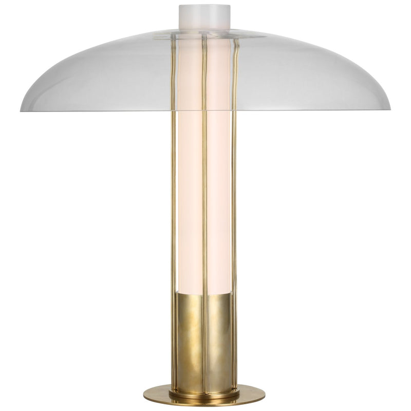 Troye Medium Table Lamp in Antique-Burnished Brass