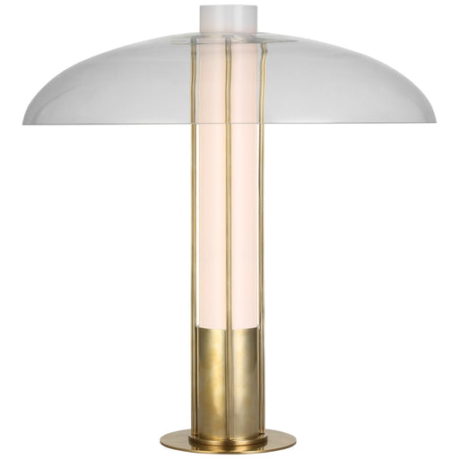 Troye Medium Table Lamp in Antique-Burnished Brass