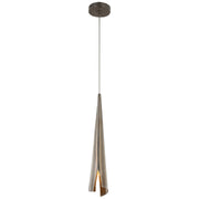 Piel Delicate Wrapped Mini Pendant in Pewter