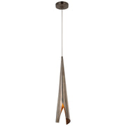 Piel Small Wrapped Mini Pendant in Pewter