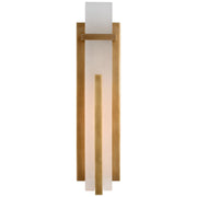 Malik Large Wall Sconce in Hand-Rubbed Antique Brass
