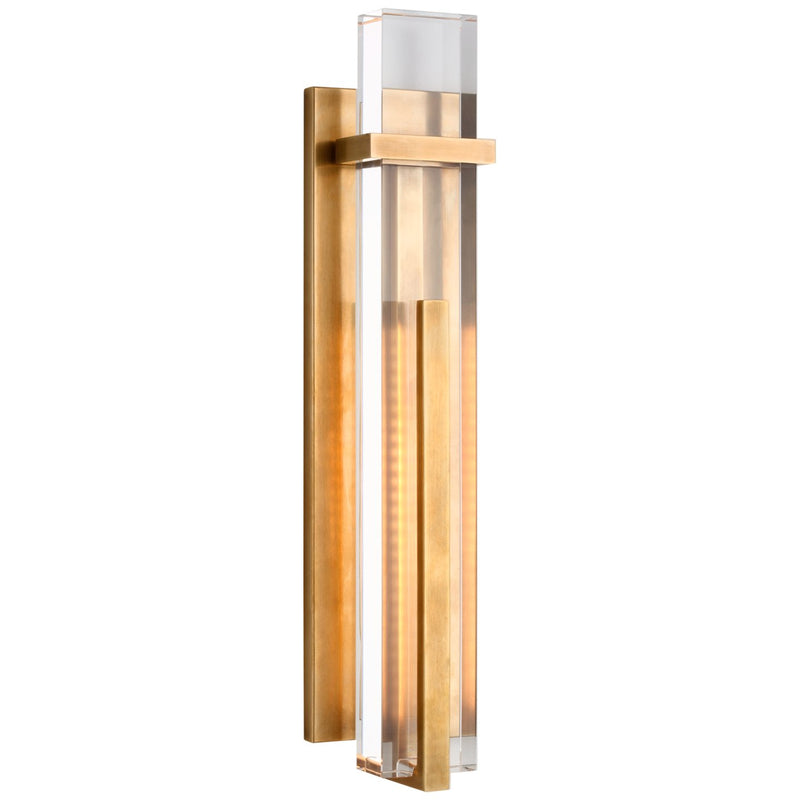 Malik Large Wall Sconce in Hand-Rubbed Antique Brass