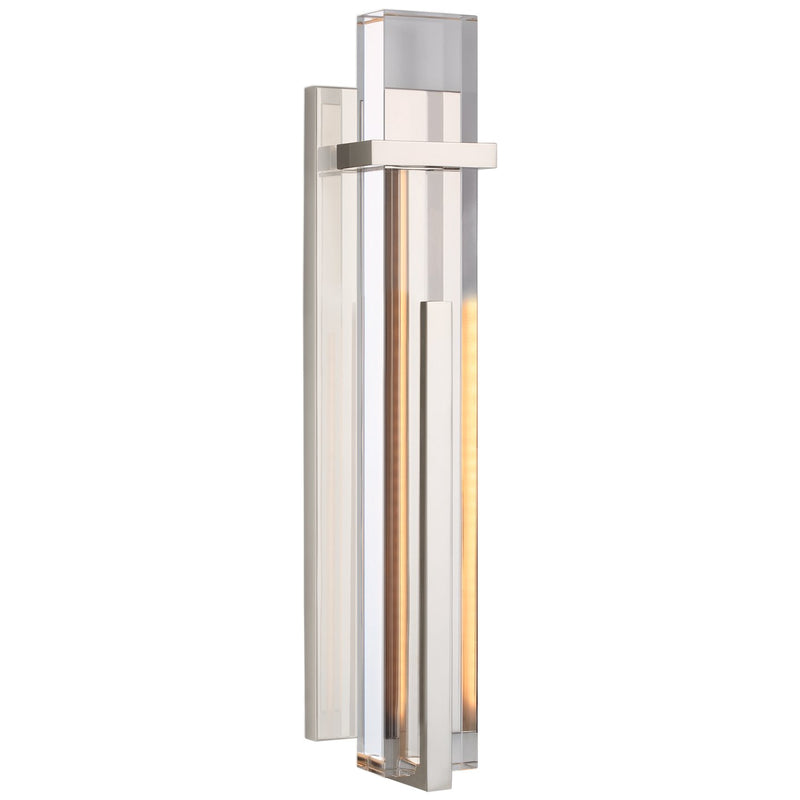 Malik Large Wall Sconce in Polished Nickel