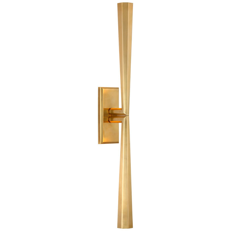 Galahad Linear Wall Sconce in Hand-Rubbed Antique Brass