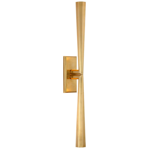 Galahad Linear Wall Sconce in Hand-Rubbed Antique Brass