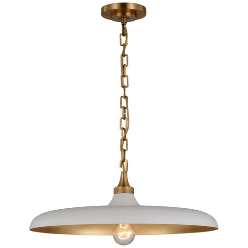 Piatto Medium Pendant in Hand-Rubbed Antique Brass