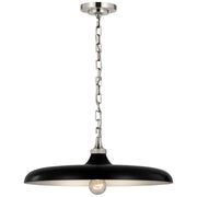 Piatto Medium Pendant in Polished Nickel