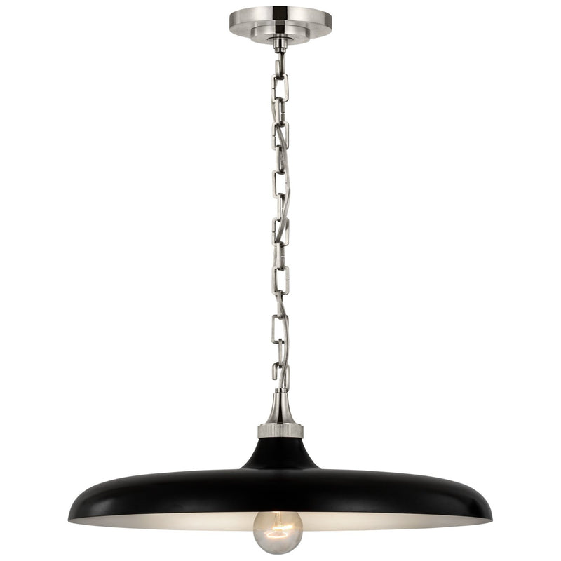 Piatto Medium Pendant in Polished Nickel