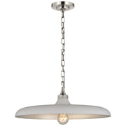 Piatto Medium Pendant in Polished Nickel