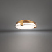 Catalonia 11" Flush Mount in Aged Brass