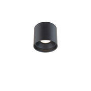 Squat Large Outdoor Flush Mount in Black