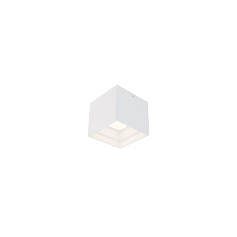 Kube 5" Outdoor Flush Mount in White