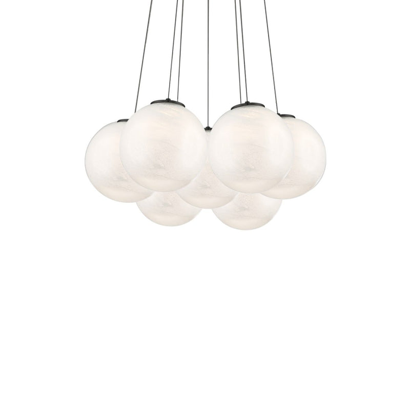 Cosmic 7-Light Pendant in Black