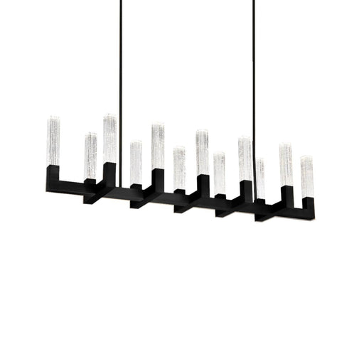 Cinema 12-Light Linear Chandelier in Black
