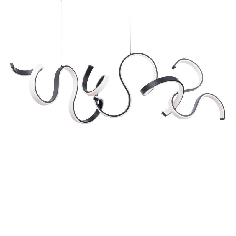 Tempest Linear Chandelier in Black
