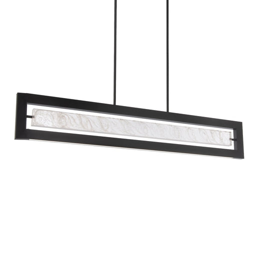Equilibrium Linear Chandelier in Black