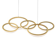Orion Linear Pendant in Aged Brass