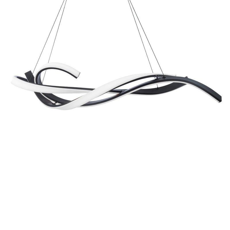 Tidal Linear Chandelier in Black