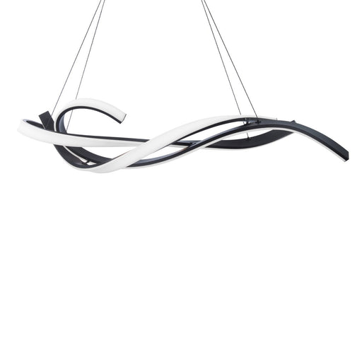 Tidal Linear Chandelier in Black
