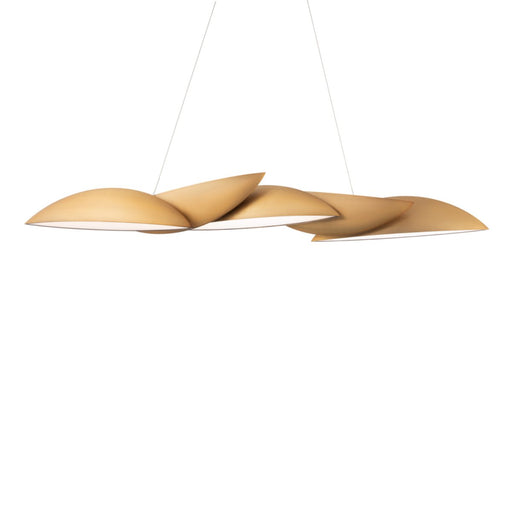 Sydney Linear Chandelier in Aged Brass
