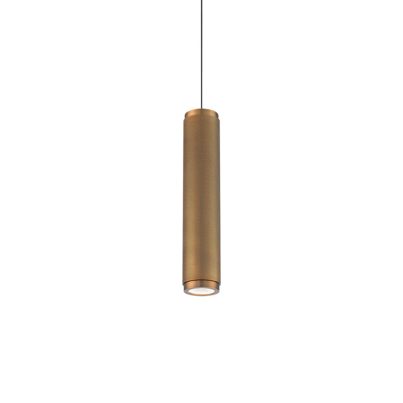 Burning Man Pendant in Aged Brass