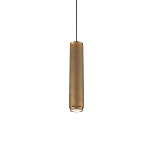 Burning Man Pendant in Aged Brass