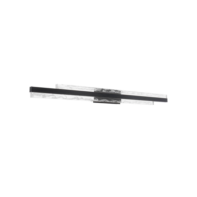 Tandem 2-Light 37" Bath Sconce in Black
