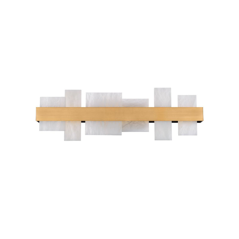 Acropolis 27" Bath Vanity Light in Aged Brass