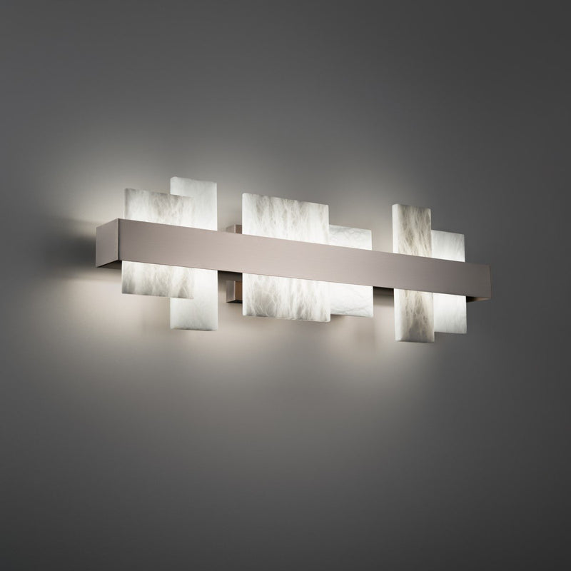 Acropolis 27" Bath Vanity Light in Brushed Nickel