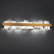 Acropolis 37" Bath Vanity Light in Aged Brass