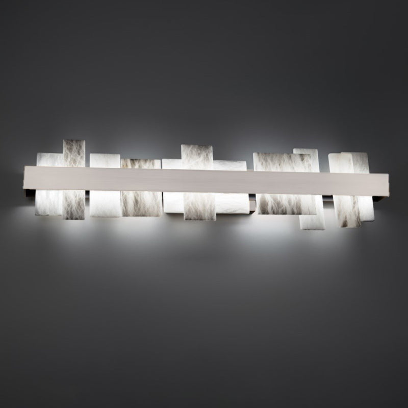 Acropolis 37" Bath Vanity Light in Brushed Nickel