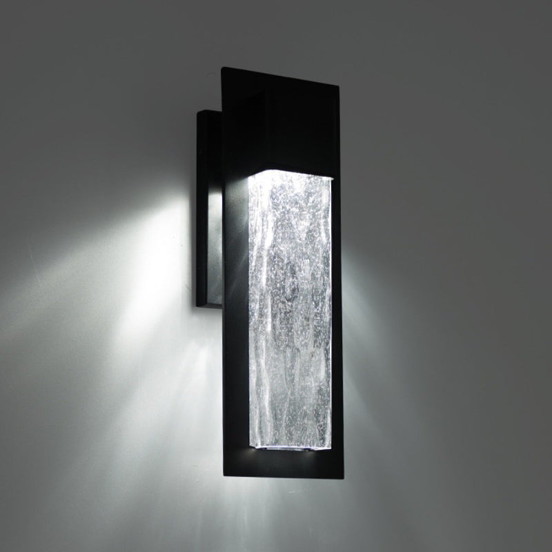 Mist 25" Outdoor Wall Lantern in Black