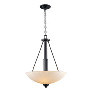Mod Pod 3-Light 15.75" Bowl Pendant in Black