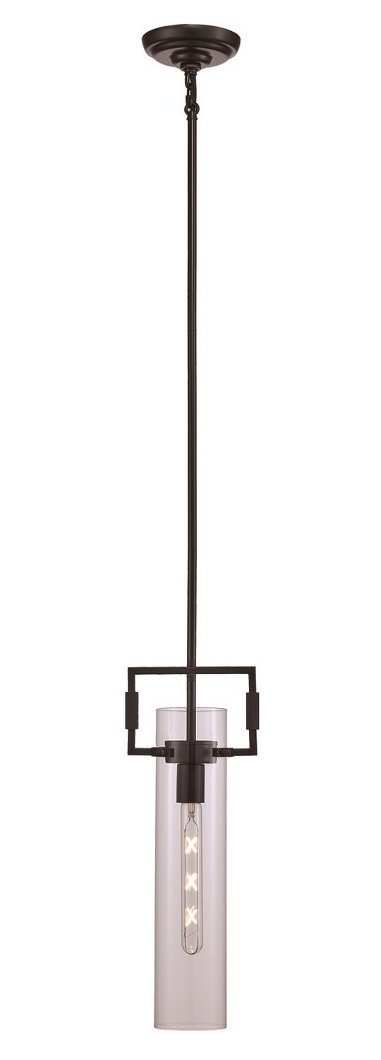 Mie 1-Light 7" Mini Pendant in Black